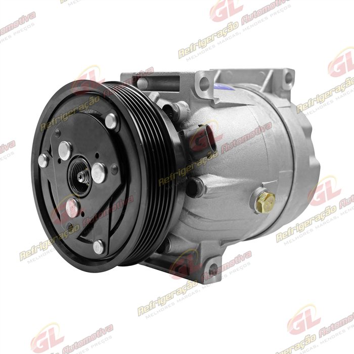 Compressor V5 Renault Scenic/ Megane 2001 Até 2006 1.6 16v. equipado somente c/compr. Korea 7700103536 importado China - 12 Volts Polia 6pk 125mm — foto 2