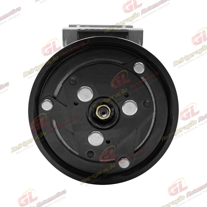 Compressor V5 Renault Scenic/ Megane 2001 Até 2006 1.6 16v. equipado somente c/compr. Korea 7700103536 importado China - 12 Volts Polia 6pk 125mm — foto 3