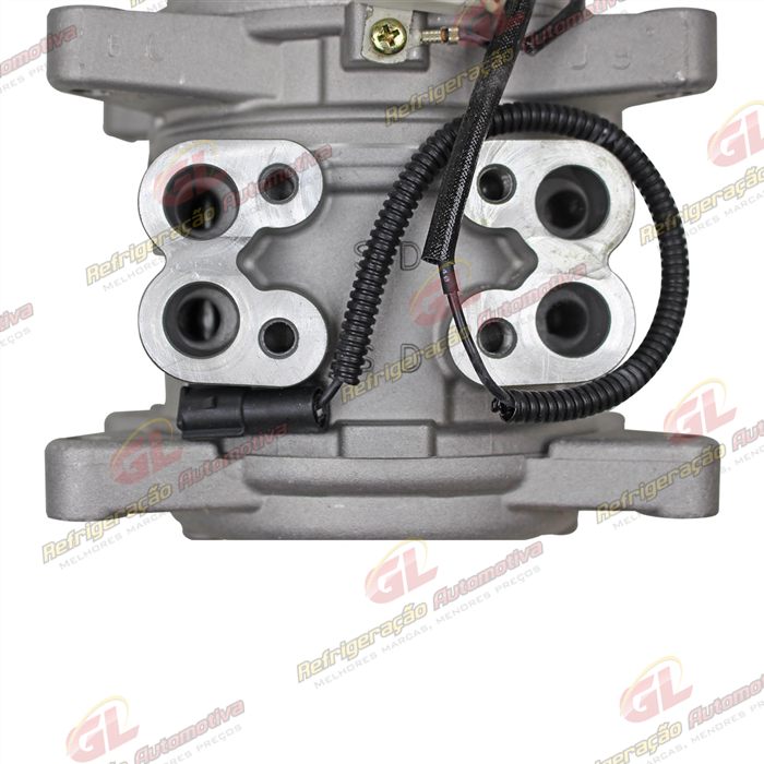 Compressor 10PA15 Modelo 6P148 8 Orelhas Volkswagen Santana - 12 Volts Polia 6pk 125mm — foto 8