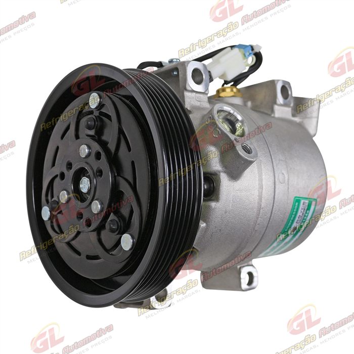Compressor Zexel Nissan Frontier / X-Terra Motor 2.8 Até 2007 - 12 Volts Polia 6pk 143mm — foto 2