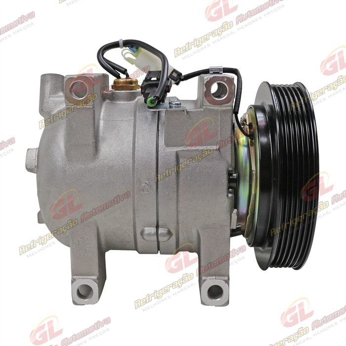 Compressor Zexel Nissan Frontier / X-Terra Motor 2.8 Até 2007 - 12 Volts Polia 6pk 143mm — foto 5