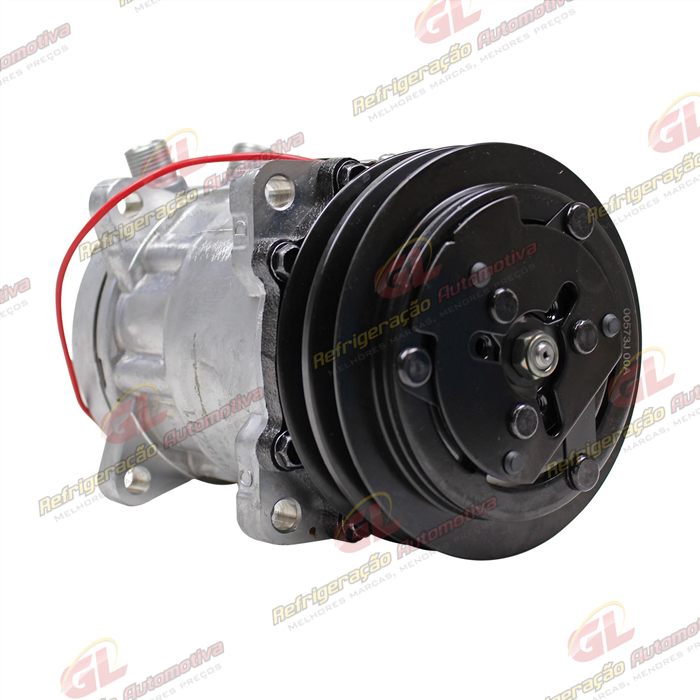 Compressor SANDEN AA7H15AA Original 4664 Trator Uniport 2011> 8 Orelhas - 12 Volts Polia 2A 132mm OEM: 6218551 — foto 4