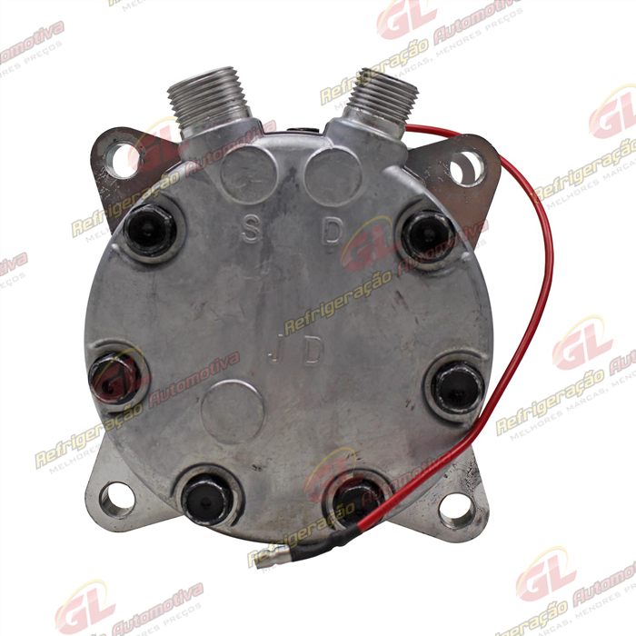 Compressor SANDEN AA7H15AA Original 4664 Trator Uniport 2011> 8 Orelhas - 12 Volts Polia 2A 132mm OEM: 6218551 — foto 7