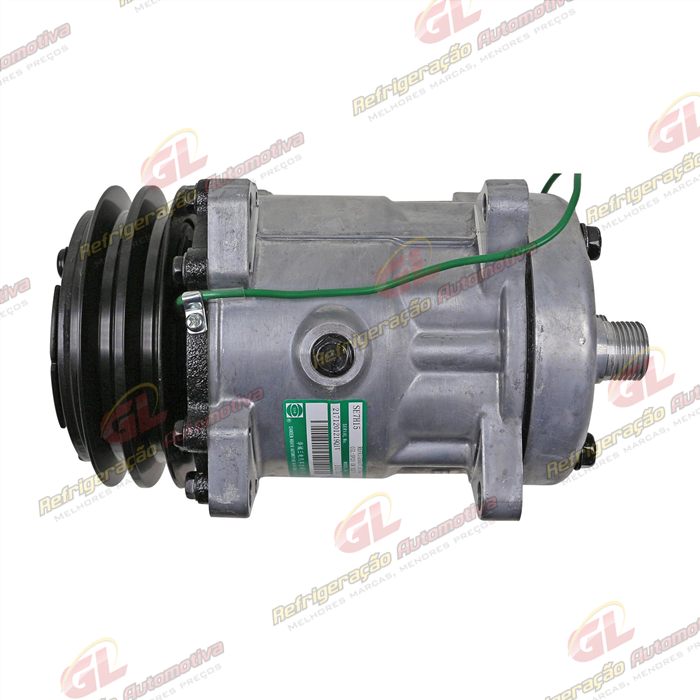 Compressor SANDEN Original 175cc 4742 AA7H15AA 8 Orelhas Descarga e Sucção Traseira O´ring - 24 Volts Polia 2A 125mm — foto 8