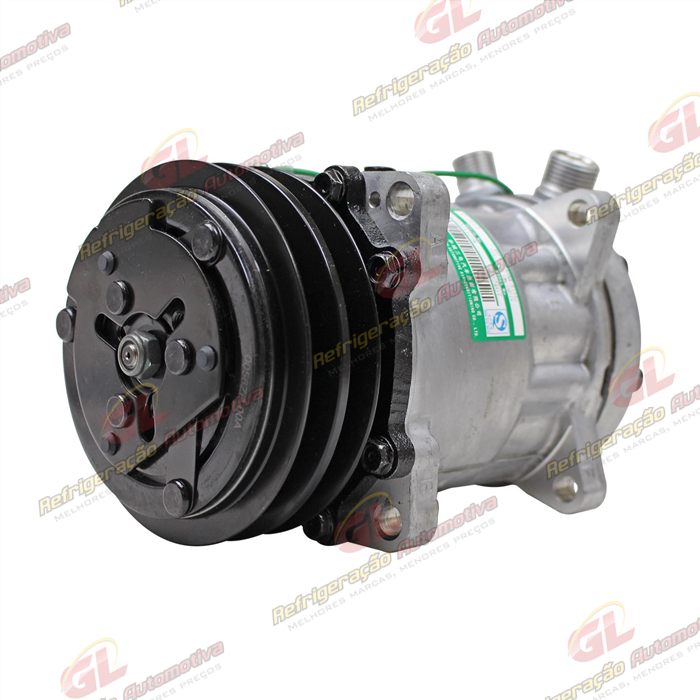Compressor SANDEN Original 4741 AA7H15AA 8 Orelhas 200cc - 24 Volts Polia 2A 125mm — foto 2