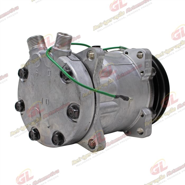 Compressor SANDEN Original 4741 AA7H15AA 8 Orelhas 200cc - 24 Volts Polia 2A 125mm — foto 6