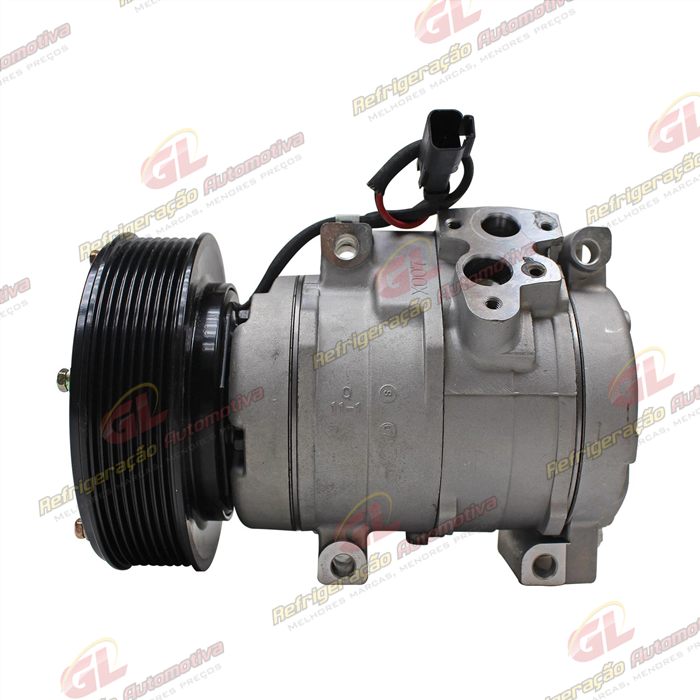 Compressor Modelo Denso 10S17C Máquina Caterpillar 336D/330CL - 24 Volts Polia 8pk 145mm - OEM: 305-0324/ 305-0325/ 259-7243/ 245-7779
