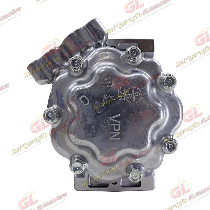 Compressor Modelo Sanden SD7V16 Renault Duster/ Clio/ Megane/ Scenic/ Kangoo/ Logan/ Sandero/ Nissan OEM: 8200802609 - 12 Volts Polia 6pk 125mm — foto 5