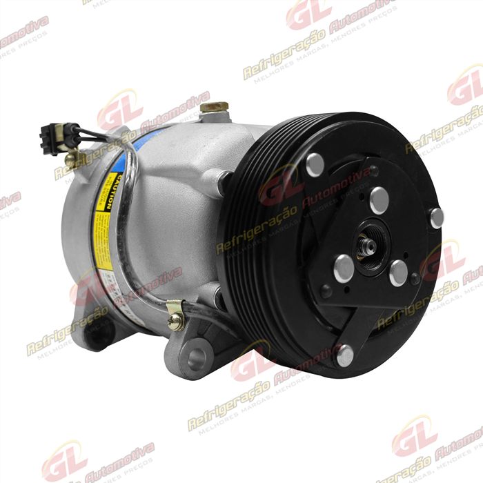 Compressor Modelo Harrison V5 Volkswagen Polo / Golf Até 1998 - 12 Volts Polia 6pk 130mm — foto 4