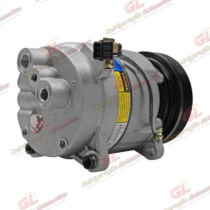 Compressor Modelo Harrison V5 Volkswagen Polo / Golf Até 1998 - 12 Volts Polia 6pk 130mm — foto 6
