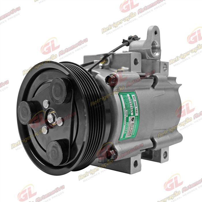 Compressor Modelo Halla Hyundai Santa Fé 2.0 8 Válvulas 2001 Até 2009 - 12 Volts Polia 6pk 118mm — foto 2