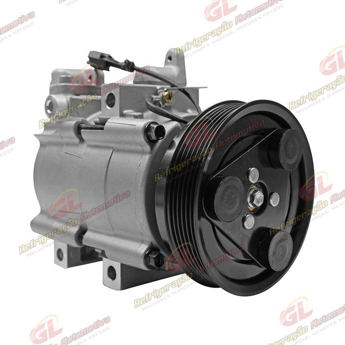 Compressor Modelo Halla Hyundai Santa Fé 2.0 8 Válvulas 2001 Até 2009 - 12 Volts Polia 6pk 118mm — foto 4