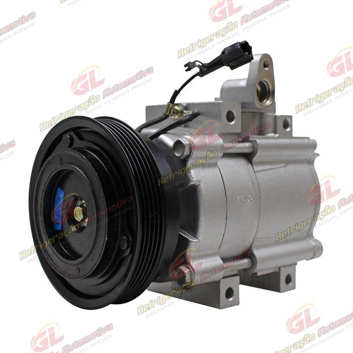 Compressor Modelo Halla Hyundai Santa Fé 2.4 8 Válvulas 2001 Até 2009 - 12 Volts Polia 5pk 123mm — foto 2