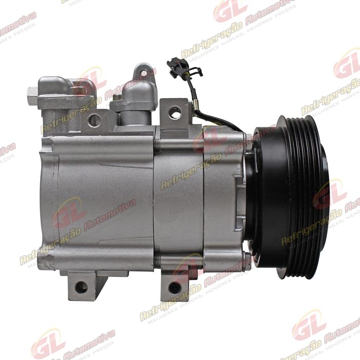 Compressor Modelo Halla Hyundai Santa Fé 2.4 8 Válvulas 2001 Até 2009 - 12 Volts Polia 5pk 123mm — foto 5