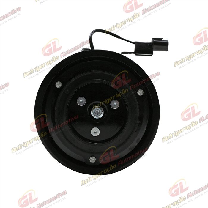Compressor Modelo Halla Hyundai Vera Cruz 3.0 V6/ Santa Fé 2.7 12 Válvulas/ Azera/ Kia Sorento 2007 Até 2009 - 12 Volts Polia 6pk 124mm — foto 3