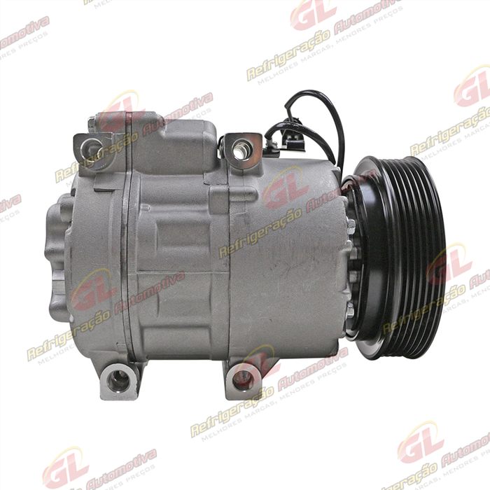 Compressor Modelo Halla Hyundai Vera Cruz 3.0 V6/ Santa Fé 2.7 12 Válvulas/ Azera/ Kia Sorento 2007 Até 2009 - 12 Volts Polia 6pk 124mm — foto 5