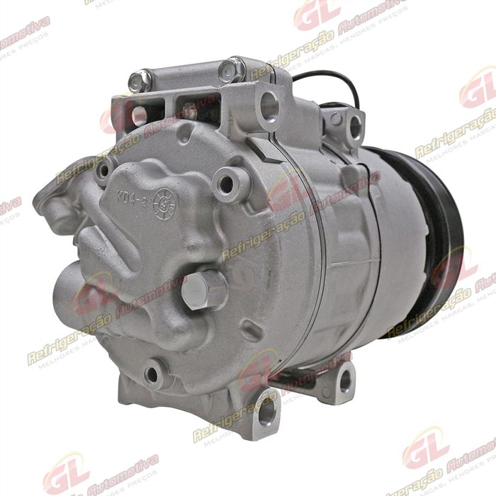 Compressor Modelo Halla Hyundai Vera Cruz 3.0 V6/ Santa Fé 2.7 12 Válvulas/ Azera/ Kia Sorento 2007 Até 2009 - 12 Volts Polia 6pk 124mm — foto 6