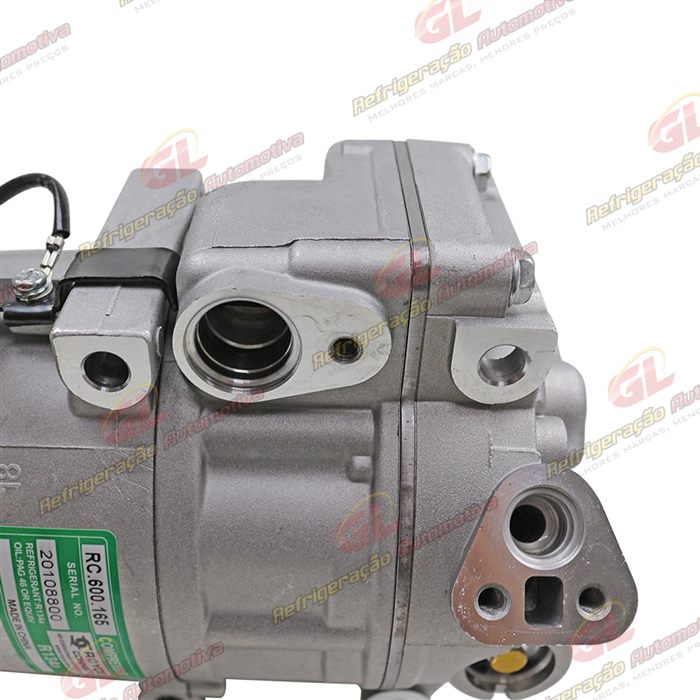 Compressor Modelo Halla Hyundai Vera Cruz 3.0 V6/ Santa Fé 2.7 12 Válvulas/ Azera/ Kia Sorento 2007 Até 2009 - 12 Volts Polia 6pk 124mm — foto 9