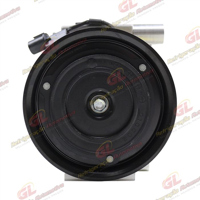 Compressor Modelo Denso 10PA15 Doowon Hyundai Tucson/ Kia Sportage/ New Sportage Gasolina e Diesel 2.0/2.7 8 Válvulas 2007> - 12 Volts Polia 4pk 123mm — foto 3