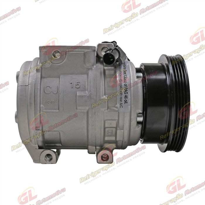 Compressor Modelo Denso 10PA15 Doowon Hyundai Tucson/ Kia Sportage/ New Sportage Gasolina e Diesel 2.0/2.7 8 Válvulas 2007> - 12 Volts Polia 4pk 123mm — foto 5