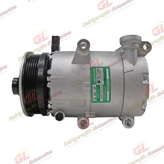 Compressor Ford Focus 2008> Motor Sigma / Volvo C30 - 12 Volts Polia 5pk 116mm