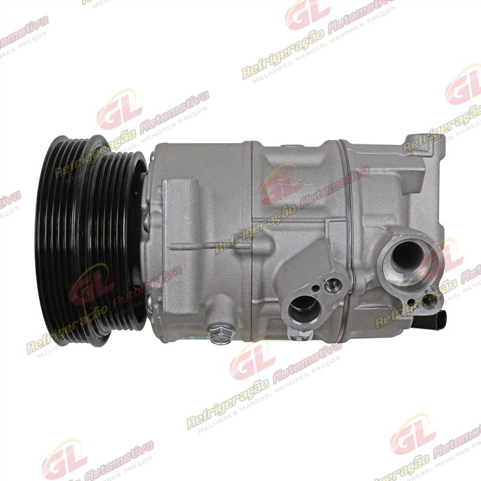 Compressor Modelo Sanden Polia Dupla Volkswagen Jetta 2.5 2006 Até 2010 - 12 Volts — foto 8