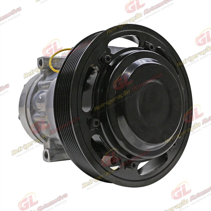 Compressor AB7H15AB 4116U Caminhão Volvo FM/ FMX / FH 2008 Até 2019 - 24 Volts Polia 8pk 174mm OEM: 20587125/ 85000458/ 84094705/ 85000458 — foto 4