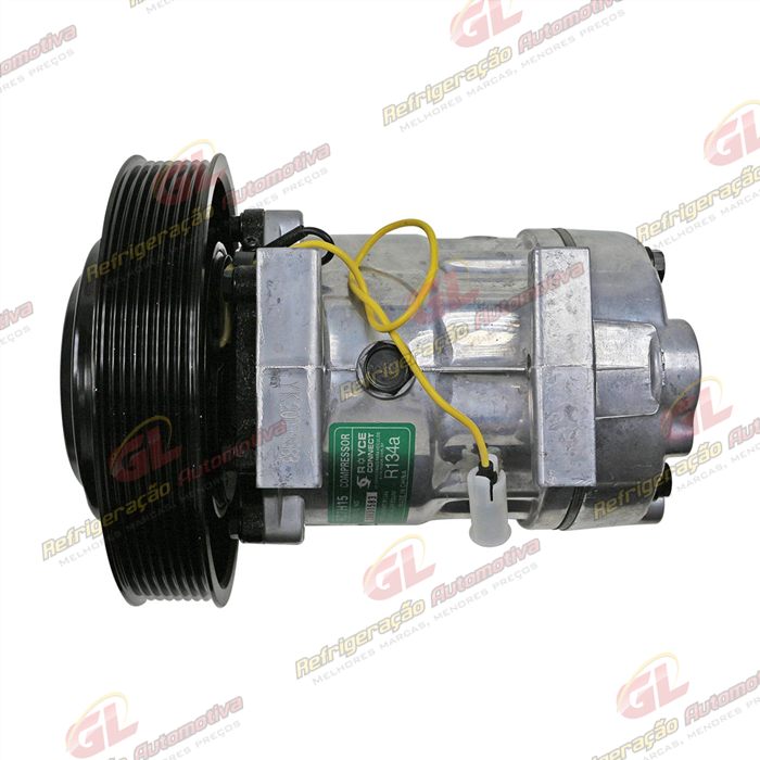 Compressor AB7H15AB 4116U Caminhão Volvo FM/ FMX / FH 2008 Até 2019 - 24 Volts Polia 8pk 174mm OEM: 20587125/ 85000458/ 84094705/ 85000458 — foto 8