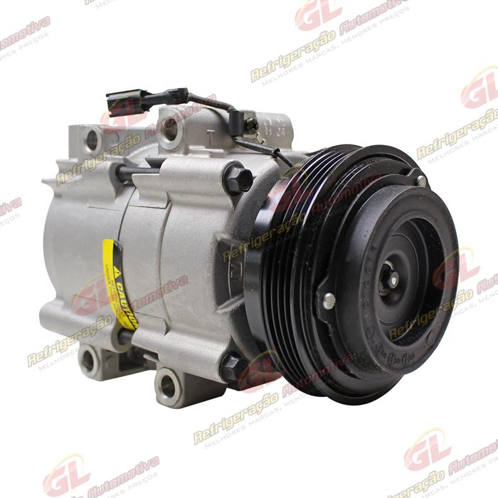Compressor Modelo Halla HS18 Kia Sorento EX / LX V6 3.5L Mês 06 de 2002 a Mês 08 de 2006 - 12 Volts Polia 4pk 117mm — foto 4