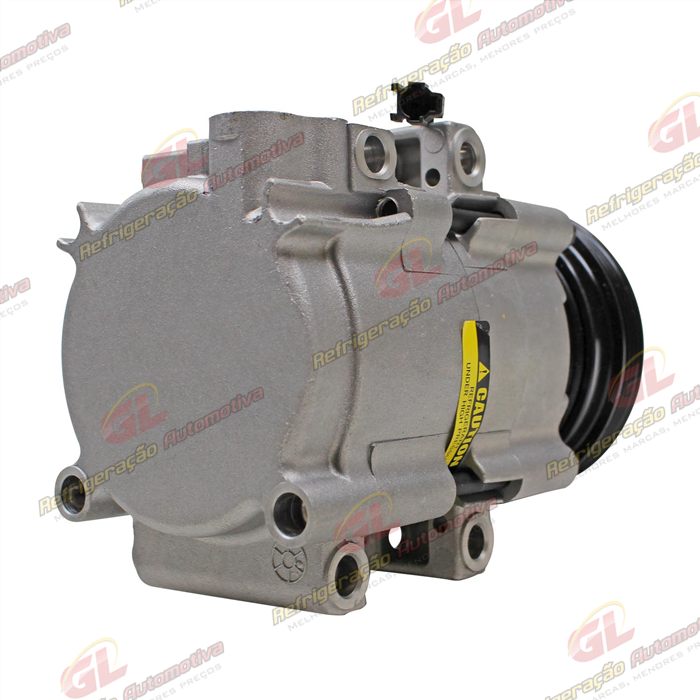 Compressor Modelo Halla HS18 Kia Sorento EX / LX V6 3.5L Mês 06 de 2002 a Mês 08 de 2006 - 12 Volts Polia 4pk 117mm — foto 6
