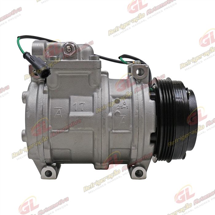 Compressor Caminhão Fiat Iveco Stralis/ Eurostar 10PA17 - 24 Volts Polia 4pk 115mm OEM: 504385146/ 99488569 — foto 5