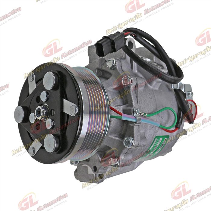 Compressor Honda CRV 2.0 2007 Até 2010 / New Civic 2011 - 12 Volts Polia 7pk 106mm — foto 2