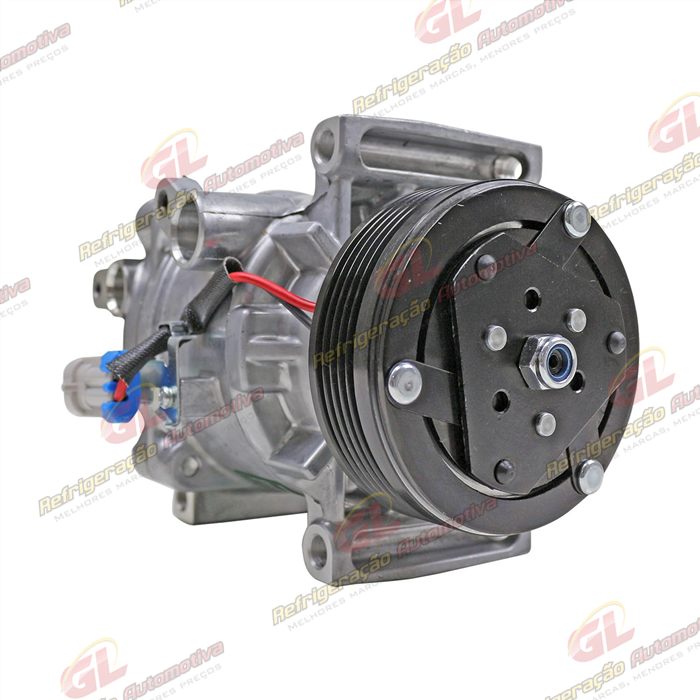 Compressor Fiat Grand Siena Tetrafuel 2013 Até 2016 / Bravo T-Jet - 12 Volts Polia 5pk 95mm OEM: 51873922 — foto 4