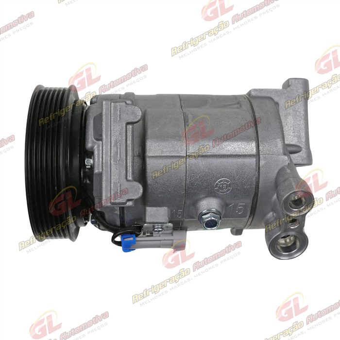 Compressor Chevrolet Cruze Motor 1.8 2012 Até 2016 - 12 Volts Polia 6pk 120mm — foto 8