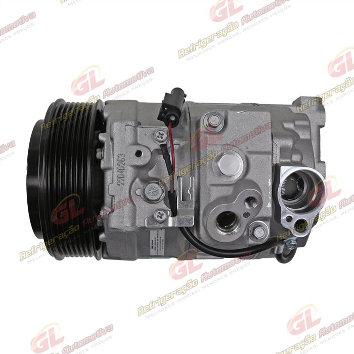 Compressor Modelo Denso 7SEU17C-PV7 Mercedes Benz Sprinter Lado Esquerdo Do Motor 2013 Até 2018/ C180/C200 2013 Até 2015/ Land Rover Discovery 3 2005/ Touareg V8/ Porsche Panamera - 12 Volts Polia 7pk 120mm — foto 6
