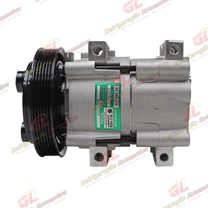 Compressor Fic Ford FS10 / FX15 Ranger / Fiesta / Ka / Escort / Mondeo R134a - 12 Volts Polia 6pk 144mm