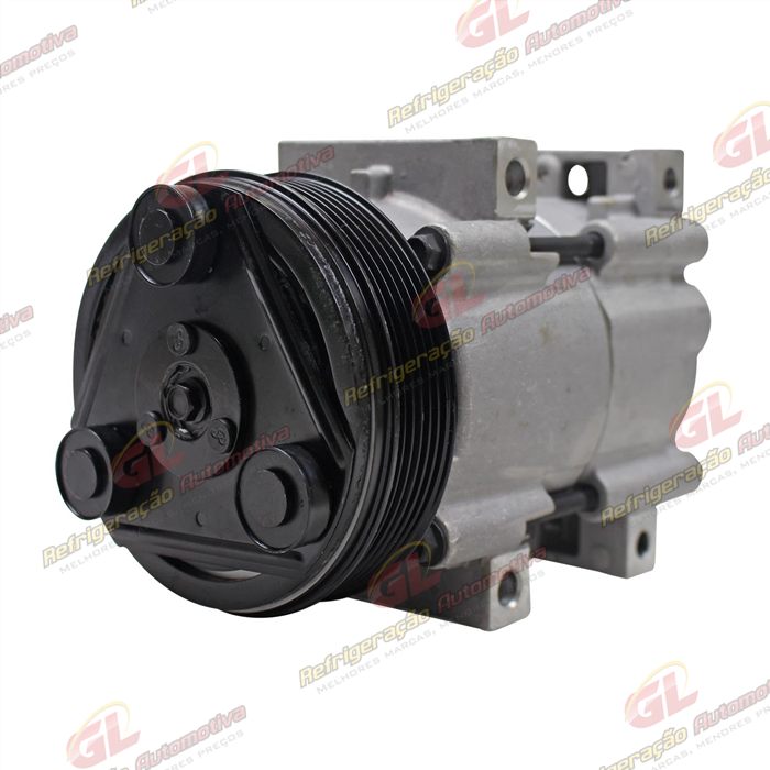 Compressor Fic Ford Ranger Diesel 3.0 até 2012 / Mustang / Troller 3.0 - 12 Volts Polia 6pk 130mm — foto 2