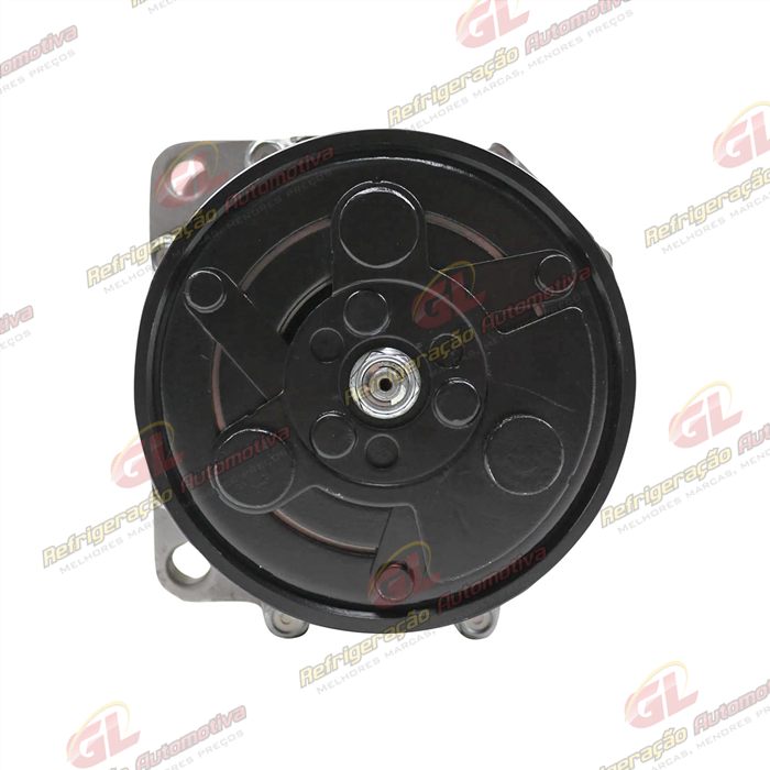 Compressor Modelo Zylinder SD7V16 1100 Volkswagen Polo Até 2001 / Golf >1998/ Passat/ Eurovan/ 4 Orelhas - 12 Volts Polia 6pk 120mm — foto 2