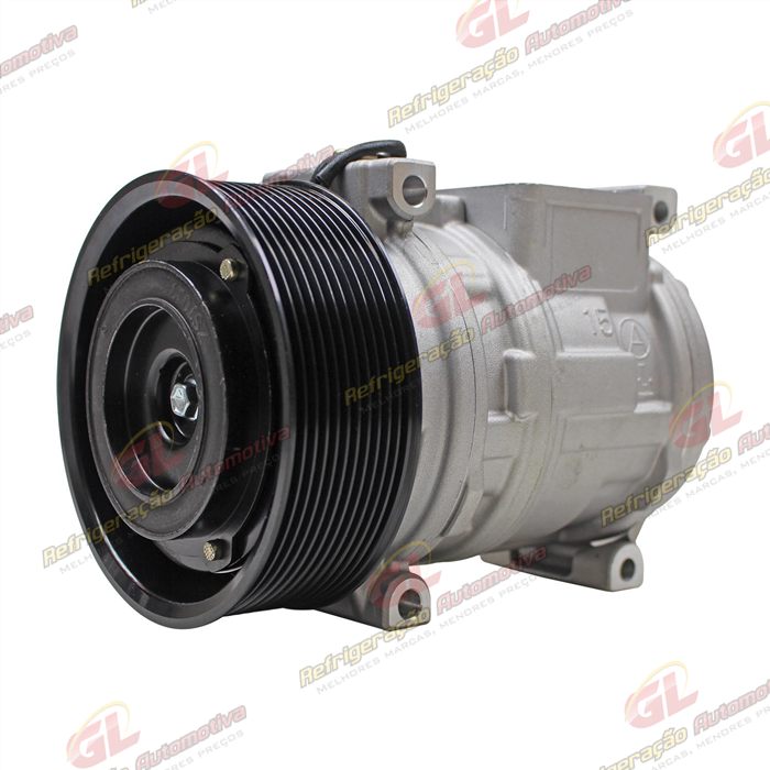 Compressor Modelo Denso 10PA15C Caminhão Mercedes Benz Atron/ Axor/ Actros 2729/ 2831/ 2841/ 2844/ 4844 Ano 2015> - 24 Volts Polia 11pk 130mm — foto 2