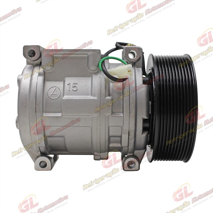 Compressor Modelo Denso 10PA15C Caminhão Mercedes Benz Atron/ Axor/ Actros 2729/ 2831/ 2841/ 2844/ 4844 Ano 2015> - 24 Volts Polia 11pk 130mm — foto 5