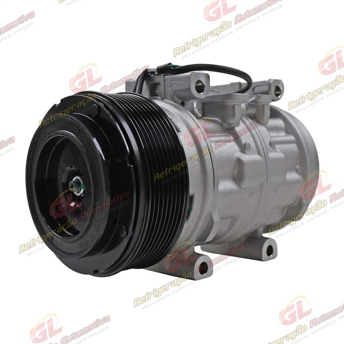 Compressor Modelo 10P15 Caminhão Mercedes Benz Accelo A815/ L98/ Volkswagen Constellation/ Titan 18310 R134a - 24 Volts Polia 8pk 120mm OEM: A9042300811/ 2R2820803C — foto 2