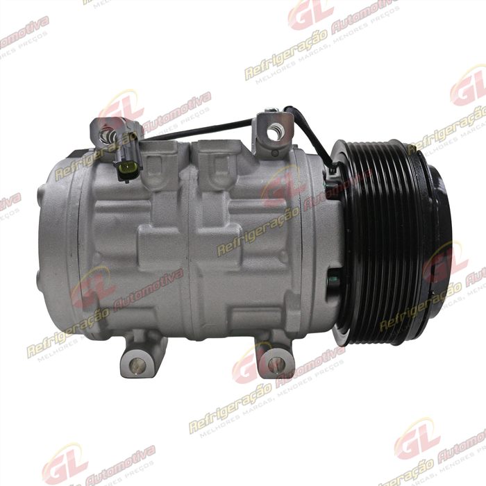 Compressor Modelo 10P15 Caminhão Mercedes Benz Accelo A815/ L98/ Volkswagen Constellation/ Titan 18310 R134a - 24 Volts Polia 8pk 120mm OEM: A9042300811/ 2R2820803C — foto 4