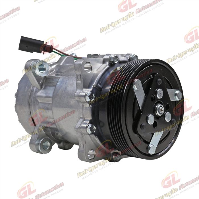 Compressor Modelo Zylinder SD7V16 R134a Volkswagen Golf 2000>/ Audi A3 - 12 Volts Polia 6pk 119mm — foto 4