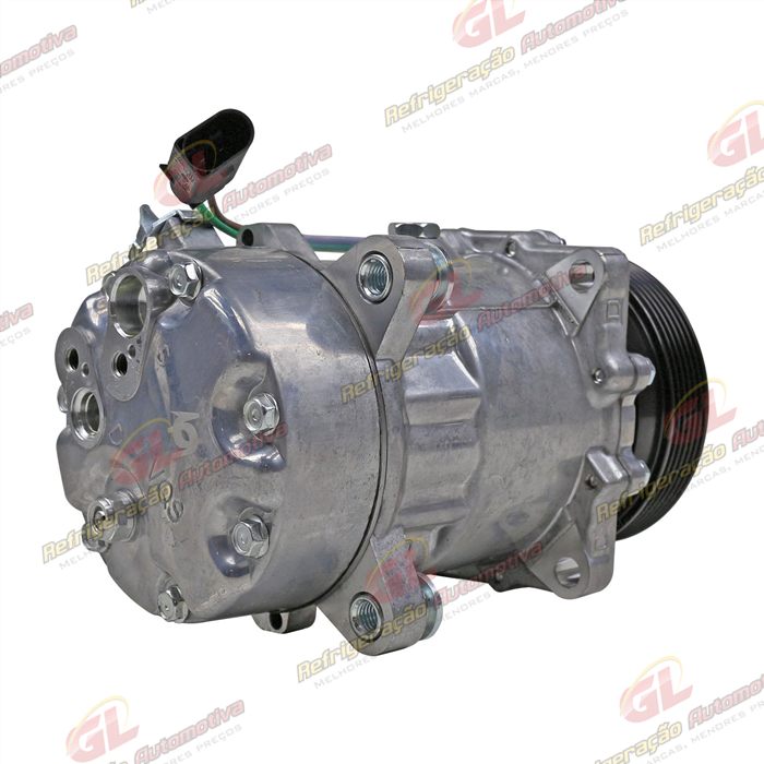 Compressor Modelo Zylinder SD7V16 R134a Volkswagen Golf 2000>/ Audi A3 - 12 Volts Polia 6pk 119mm — foto 6