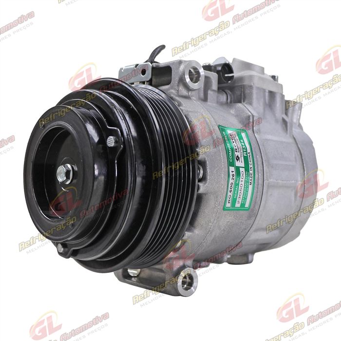 Compressor Modelo Denso 7SB16C Mercedes Benz R170SKL/ CLK430/ Sprinter/ W210/ W126/ W140 1993 Até 1996 - 12 Volts Polia 6pk 119mm — foto 2