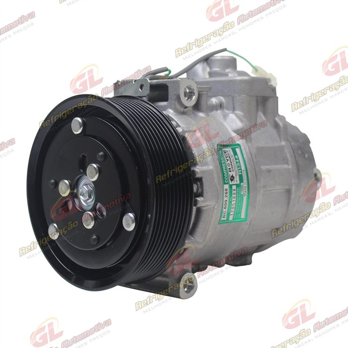 Compressor Modelo Denso 7SBU16C Caminhão Mercedes Benz Axor - 24 Volts Polia 9pk 135mm OEM: 4572300111/ A0002343711 — foto 2