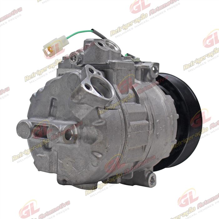 Compressor Modelo Denso 7SBU16C Caminhão Mercedes Benz Axor - 24 Volts Polia 9pk 135mm OEM: 4572300111/ A0002343711 — foto 6