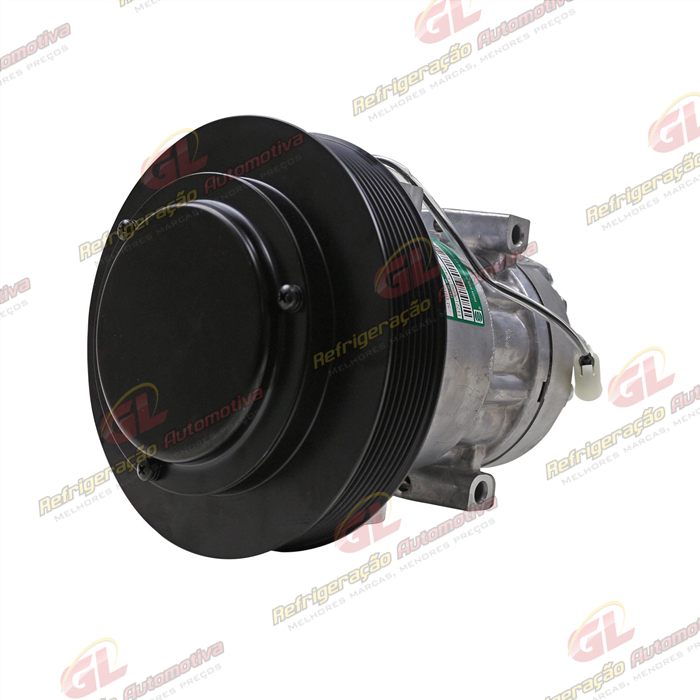 Compressor SANDEN AA7H15AA Original 4116U Caminhão Volvo FM/ FMX / FH 2008 Até 2019 - 24 Volts Polia 8pk 180mm OEM: 84094705/ 20587125/ 85000458 — foto 2