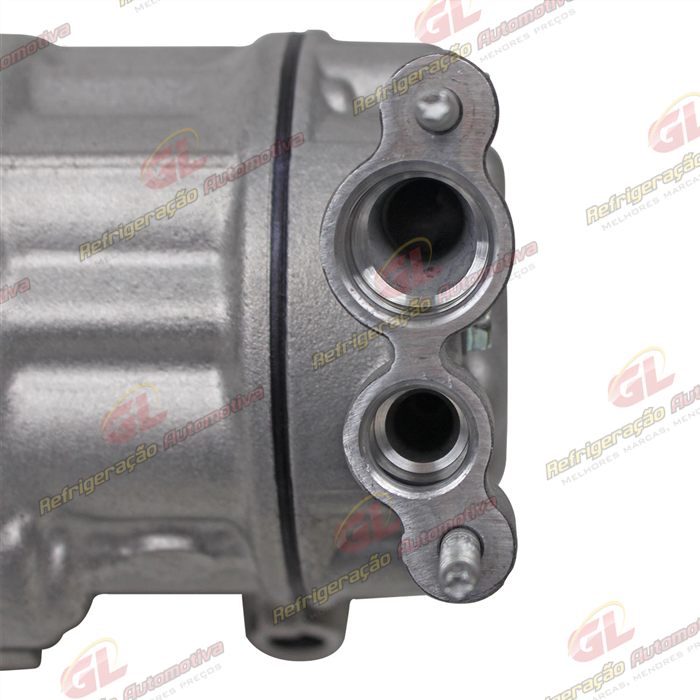 Compressor Modelo Sanden 6V12 Peugeot 206 1.0 / Renault Clio/ Sandero/ Logan 1.0 - 12 Volts Polia 4pk 110mm OEM: 8200840770 — foto 8
