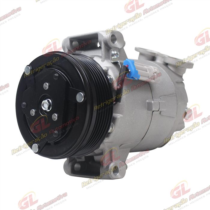 Compressor CVC 125cc Chevrolet S10 2000 Até 2011/ Blazer/ Troller 2.4/ 2.8 Gasolina / 2.8 Diesel 2000> - 12 Volts Polia 6pk 109mm OEM: 93381793/ 94763439/ 93298740 — foto 2